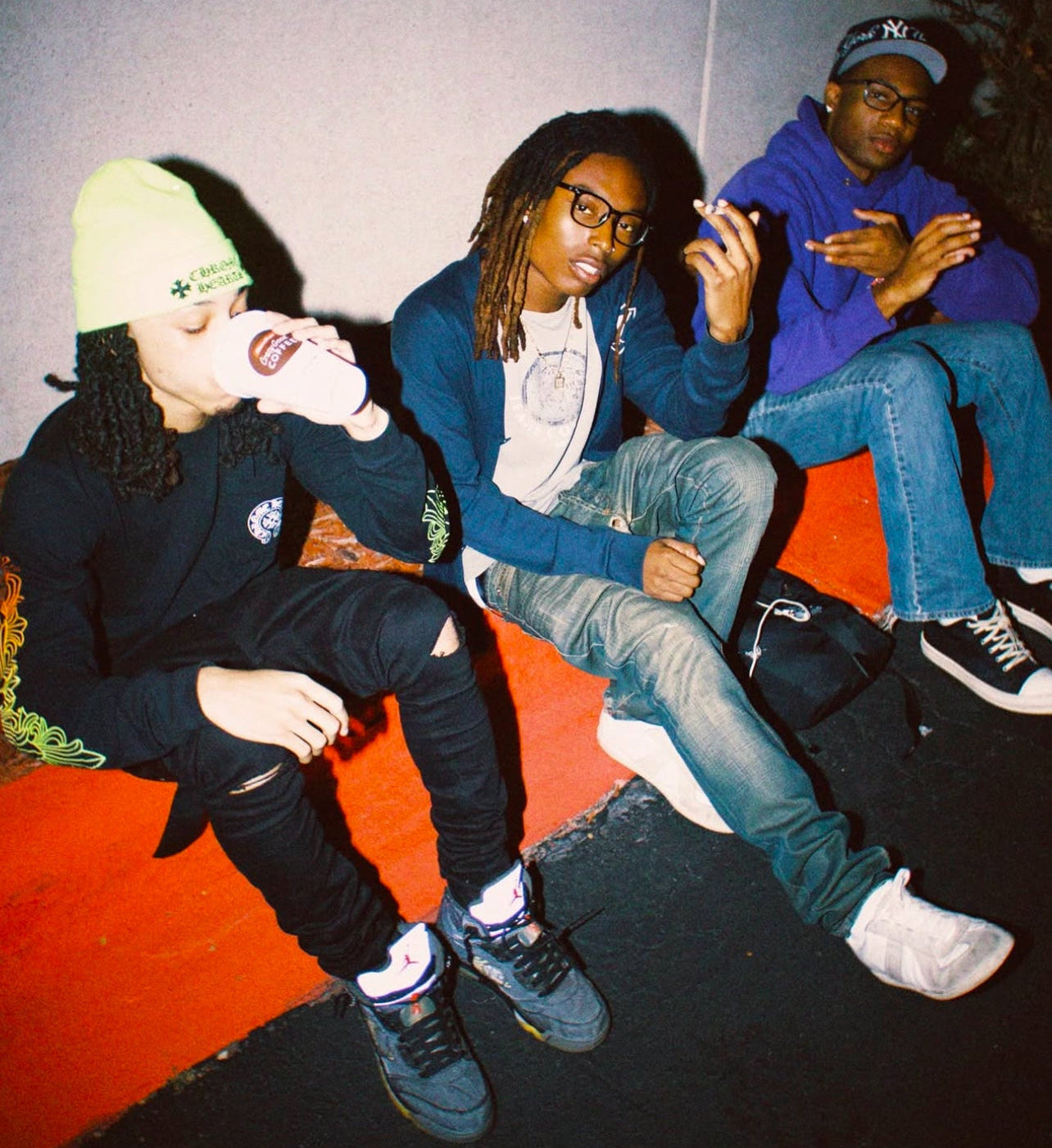 Dellyvadova wearing SQRL glasses with Pilothigh and Jordan