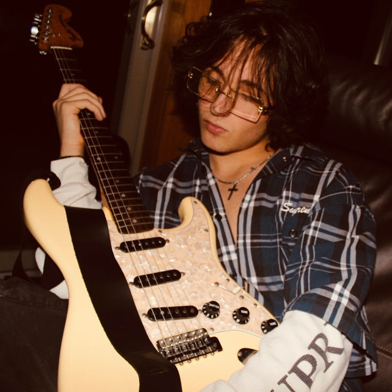 Lucas Delhani Wearing SQRL Mirage Glasses