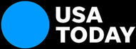 USA Today logo with a blue circle on a black background